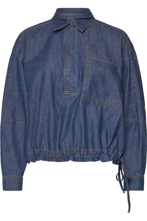Munthe Fihr Tops Shirts Denim Shirts Blue