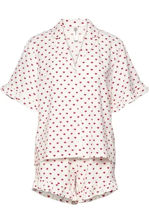 Lindex Pyjama Shortsset Seersucker Pyjama Red