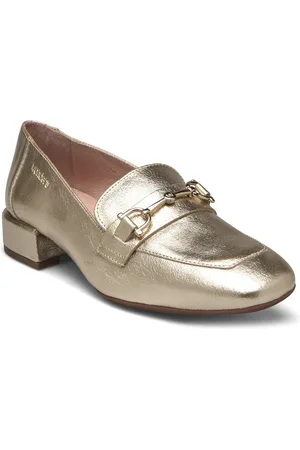 Wonders Gladys Shoes Flat Loafers Gold