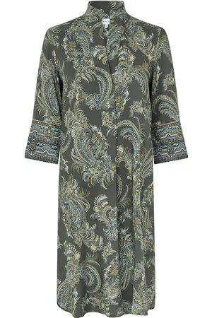 Dea Kudibal Kamillesdea Ev Polvipituinen Mekko Khaki Green