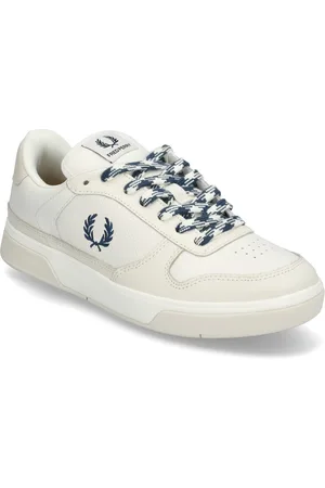 Fred Perry B300 Perf Leather Matalavartiset Sneakerit Tennarit White