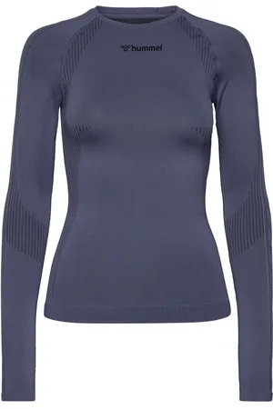 Hummel Hmlshaping Seamless T-Shirt L/S Tops T-shirts & Tops Long-sleeved Navy