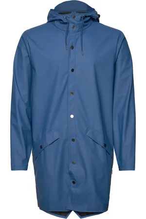 Rains Long Jacket W3 Outerwear Rainwear Rain Coats Blue