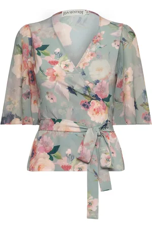 Ida Sjöstedt 358 Harper Blouse Tops Blouses Short-sleeved Green