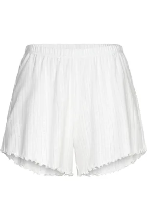 Lindex Shorts Pointelle With Lettuce Shortsit White