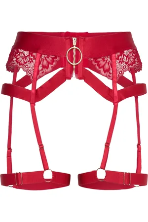 Hunkemöller Clementine Suspender Lingerie Garter Belts Red