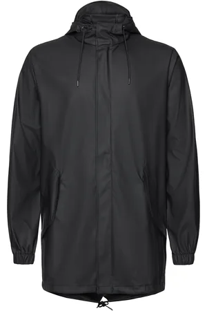 Rains Fishtail Jacket W3 Outerwear Rainwear Rain Coats Black