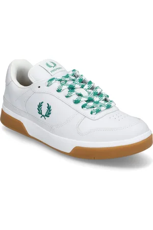 Fred Perry B300 Perf Leather Matalavartiset Sneakerit Tennarit White