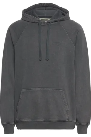 Woodbird Wbpaw Washed Hoddie Tops Sweat-shirts & Hoodies Hoodies Black