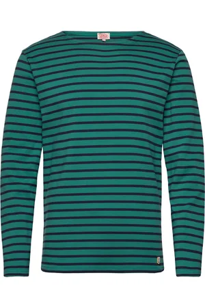 Armor.lux Breton Striped Shirt Héritage Designers T-shirts Long-sleeved Green