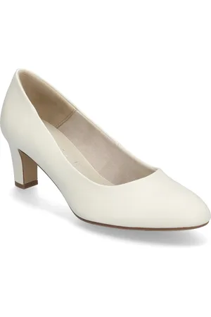 Tamaris Women Court Sho Shoes Heels Pumps Classic Cream