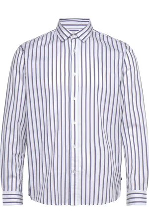 Matinique Machristaldo Tops Shirts Striped Shirts White