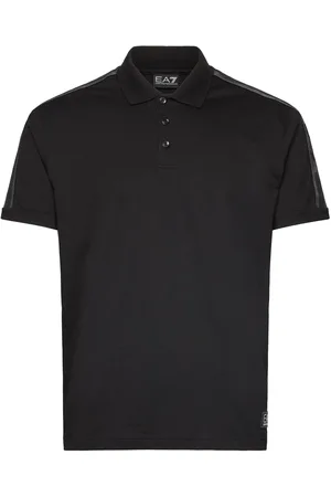 EA7 Polo Shirt Tops Polos Short-sleeved Black