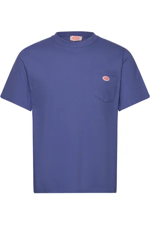 Armor.lux Basic Pocket T-Shirt Héritage Tops T-shirts Short-sleeved Blue
