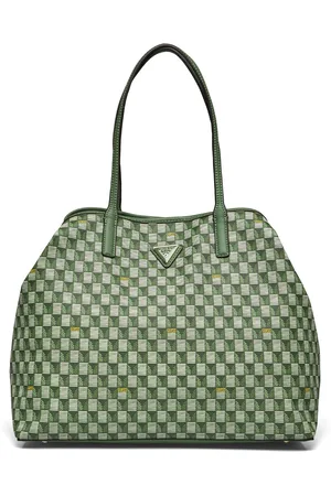 Guess G Wave Large 2 In 1 Tote Bags Small Shoulder Bags-crossbody Bags Green