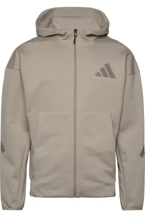 adidas M Z.n.e. Fz Sport Men Sport Clothing Sport Sweat-shirts & Hoodies Sport Hoodies Beige