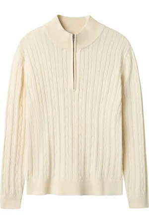 LMTD Nlmhabel Ls Half Zip S Knit Tops Knitwear Pullovers Cream