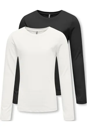 ONLY Kognew Only L/S Tee Jrs 2-Pack Tops T-shirts Long-sleeved T-shirts White