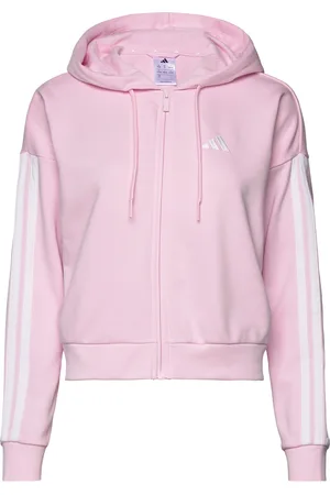 adidas W 3S Ft Fz Hd Sport Sport Clothing Sport Sweat-shirts & Hoodies Sport Hoodies Pink