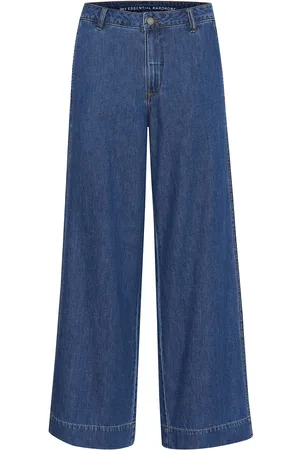 My Essential Wardrobe Hilmamw 171 Wide Pant Bottoms Jeans Wide Blue