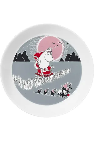 Arabia Moomin Plate Ø19Cm Adventure Move Home Tableware Bowls Breakfast Bowls Multi/patterned