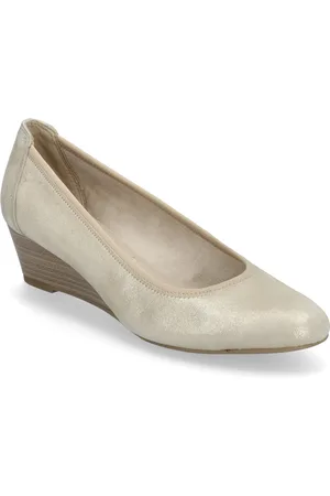 Tamaris Women Court Sho Shoes Heels Pumps Classic Cream