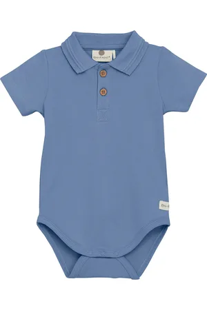 EN FANT Body Ss Polo Bodies Short-sleeved Blue