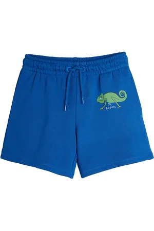Mini Rodini Lizard Sp Sweatshorts Bottoms Shorts Sweat Shorts Blue