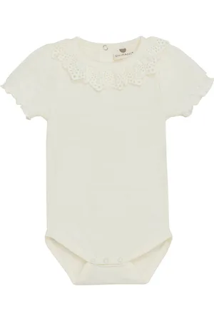 EN FANT Body Ss Bodies Short-sleeved Cream