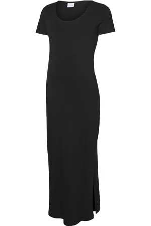 Mama;licious Mleva Ss Jrs Al Dress Noos Polvipituinen Mekko Black