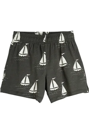 Mini Rodini Sailing Boats Aop Shorts Bottoms Shorts Black
