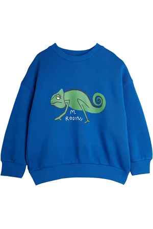 Mini Rodini Lizard Sp Sweatshirt Tops Sweat-shirts & Hoodies Sweat-shirts Blue