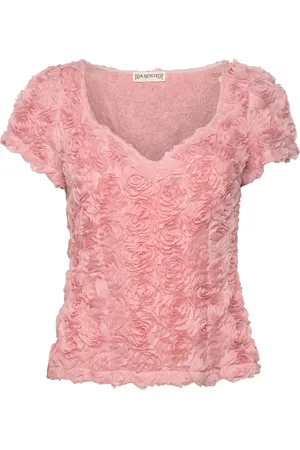 Ida Sjöstedt 261 Louise Top Designers Blouses Short-sleeved Pink