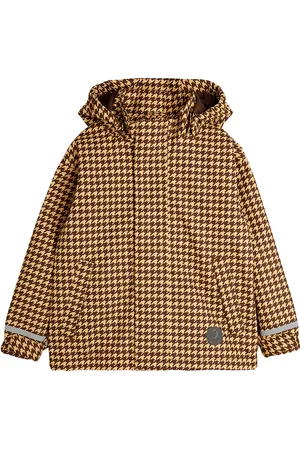 Mini Rodini Edelweiss Jacket Outerwear Shell Clothing Shell Jacket Brown