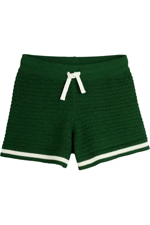Mini Rodini Crochet Knit Shorts Bottoms Shorts Sweat Shorts Green