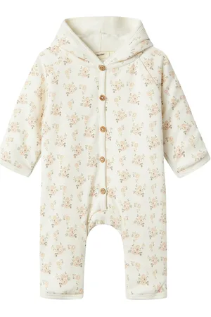 Lil Atelier Nbfgio Padded Suit Lil Outerwear Coveralls Softshell Coveralls White