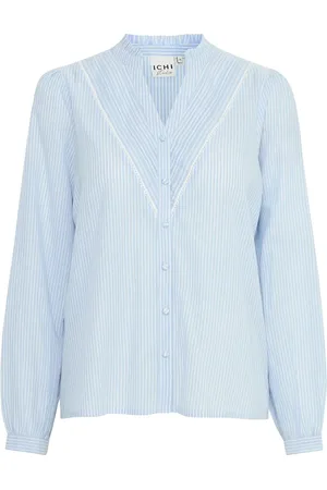 Ichi Ihromancy Sh Tops Shirts Long-sleeved Blue