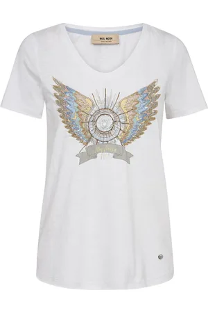 Mos Mosh Mmgethi Deco Tee Tops T-shirts & Tops Short-sleeved White