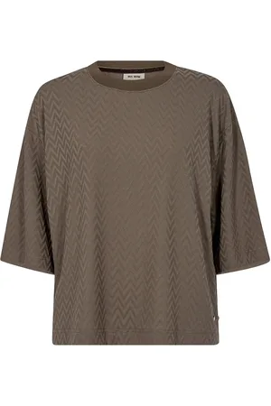 Mos Mosh Mmtash O-Ss Spring Tee Tops T-shirts & Tops Short-sleeved Brown
