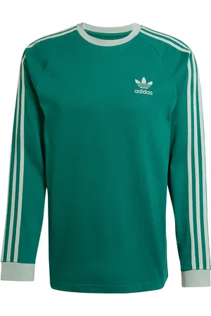 adidas 3-Stripes Ls T Sport T-shirts Long-sleeved Green