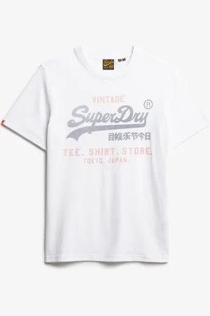 Superdry Vl Heritage Relaxed Tee Tops T-shirts Short-sleeved White