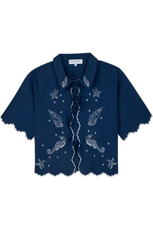 Maison Labiche Breche Shirt Tops Shirts Short-sleeved Navy
