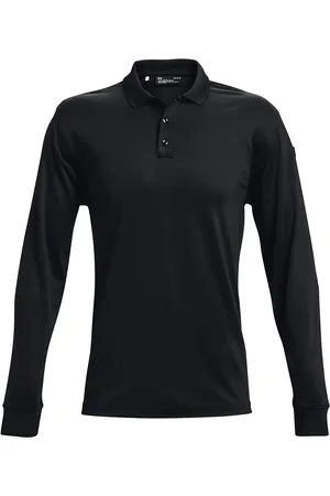 Under Armour Tac Performance Polo Ls 2.0 Sport Men Sport Clothing Sport Tops Sport Polos Sport Long-sleeved Polos Black