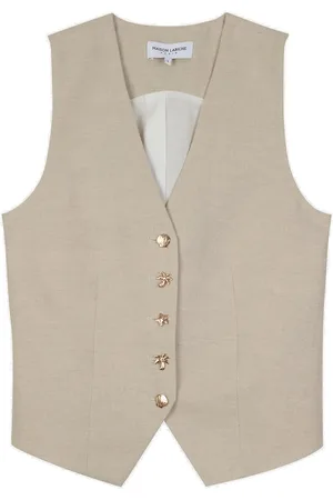 Maison Labiche Dubail Outerwear/Jacket Blazers Sleeveless Blazers Cream