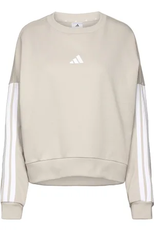 adidas W 3S Ft Swt Sport Sport Clothing Sport Sweat-shirts & Hoodies Sport Sweat-shirts Beige