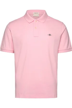 GANT Reg Shield Ss Pique Polo Tops Polos Short-sleeved Pink