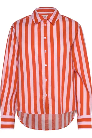 Lollys Laundry Bleekerll Shirt Ls Tops Shirts Long-sleeved Red
