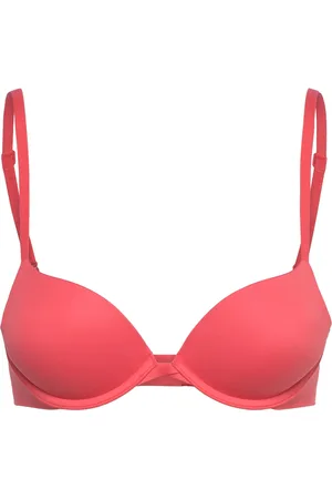 Calvin Klein Push Up Plunge Lingerie Bras & Tops Push Up Bras Pink