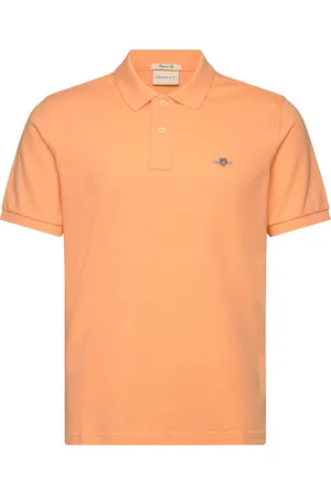 GANT Reg Shield Ss Pique Polo Tops Polos Short-sleeved Orange
