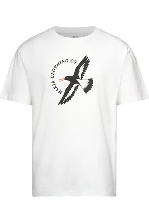 Makia Wader T-Shirt Tops T-shirts Short-sleeved White